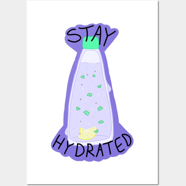 Stay Hydrated Wall Art by Pink_lil_Ghost